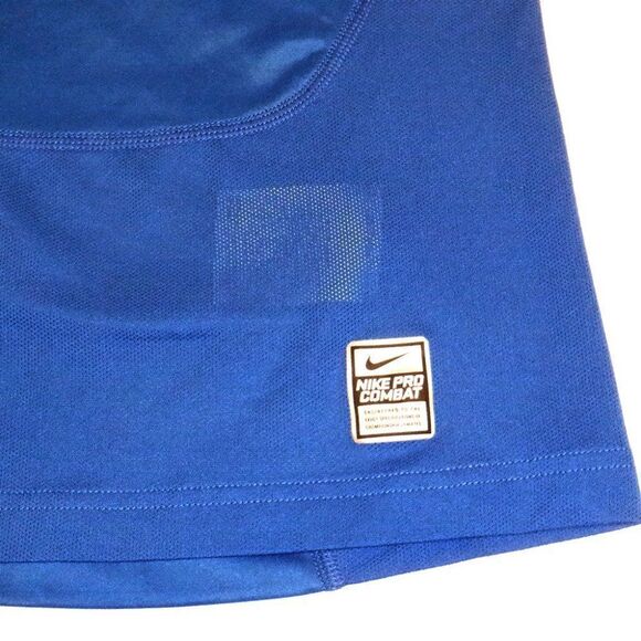 Nike blue Dr-fit Compression Pro Combat shirt - Picture 2 of 5